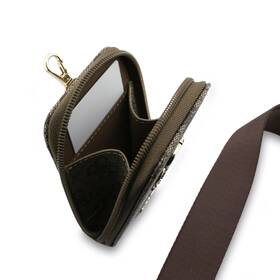 Popruh na krk Guess Crossbody PU 4G Metal Logo + Peňaženka hnedý

 obrázok produktu 4 z 5