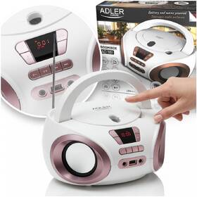 Rádiomagnetofón Adler AD1181 biely/měď

 obrázok produktu 8 z 11