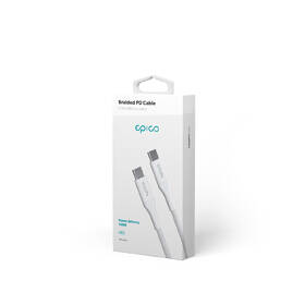 Kábel Epico USB-C/USB-C, PD 100 W, 0,3 m biely

 obrázok produktu 3 z 3