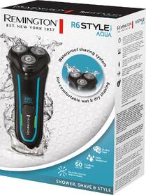 Holiaci strojček Remington R6000 R6 Style Series Aqua Rotary Shaver čierny/modrý

 obrázok produktu 15 z 16
