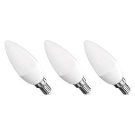 LED žiarovka EMOS Classic sviečka, 4,2 W, 470lm, E14, teplá biela, 3 ks 

 obrázok produktu 3 z 3