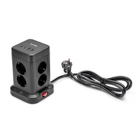 Kábel predlžovací Huslog 15W 8xzásuvka, 2xUSB-C, 2xUSB čierny

 obrázok produktu 1 z 5