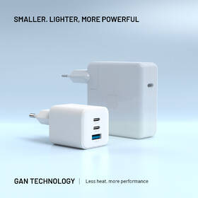 Nabíjačka do siete FIXED Mini GaN, PD, 65W, 2xUSB-C/USB-A biela

 obrázok produktu 5 z 9