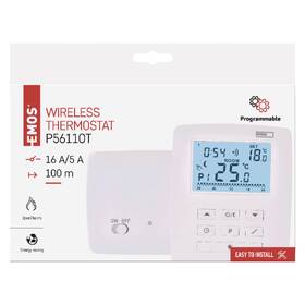 Termostat EMOS izbový, programovateľný, bezdrôtový, OpenTherm, P5611OT 

 obrázok produktu 12 z 12