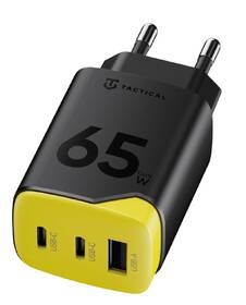 Nabíjačka do siete Tactical Minimi GaN 65W, 2×USB-C/1×USB-A čierna/žltá

 obrázok produktu 2 z 5
