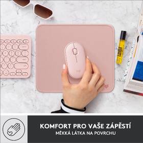 Podložka pod myš Logitech Mouse Pad Studio Series, 20 x 23 cm ružová

 obrázok produktu 9 z 10