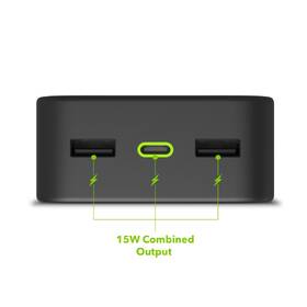 Powerbank Mophie 20W, 20 000 mAh, 1x USB-C PD, 2xUSB-A čierny

 obrázok produktu 3 z 5