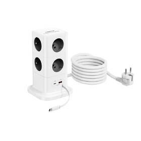 Rozbočovacia zásuvka Cubenest PowerCube 8xAC, PD 65W, 2xC,1xA, 3m kabel sivá/biela

 obrázok produktu 2 z 14