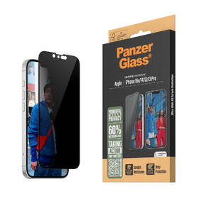 Tvrdené sklo PanzerGlass Privacy na Apple iPhone 16e/14/13/13 Pro s inštalačným rámčekom 

 obrázok produktu 2 z 5