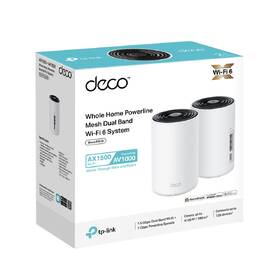 Router TP-Link Deco PX10 Wi-Fi 6 AX1500 + Powerline AV1000 (2-pack) biely

 obrázok produktu 5 z 5