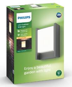 Nástenné svietidlo Philips Arbour LED, teplá biela - antracitové 

 obrázok produktu 2 z 2