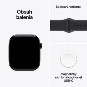 Inteligentné hodinky Apple GPS + Cellular 46mm klavírno čierny hliník - čierny športový remienok - M/L 

 obrázok produktu 7 z 7