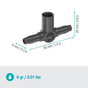 T-spojka Gardena MicroDrip System 4,6 mm (5 ks) 

 obrázok produktu 2 z 5