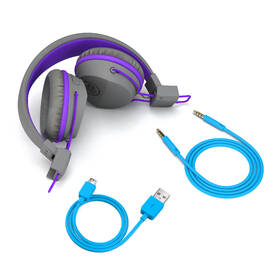 Slúchadlá JLab JBuddies Studio Kids Wireless sivá/fialová

 obrázok produktu 2 z 3