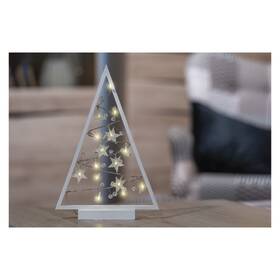 LED dekorácie EMOS 15 LED stromček s ozdobami, 40 cm, 2x AA, vnútorná, teplá biela 

 obrázok produktu 2 z 6