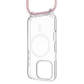 Kryt na mobil FIXED MagPure Neck s ružovou šnúrkou na krk na Apple iPhone 16 Pro priehľadný

 obrázok produktu 1 z 1