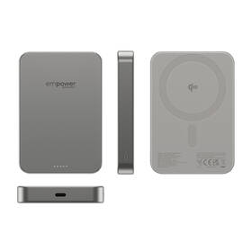 Powerbank PanzerGlass empower Qi2 10000 mAh, MagSafe sivý

 obrázok produktu 2 z 4