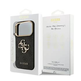 Kryt na mobil Guess 4G Metal Logo Gold Frame na Apple iPhone 18 Pro čierny

 obrázok produktu 6 z 6