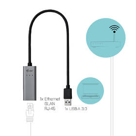 Sieťová karta i-tec USB 3.0/RJ45 sivá

 obrázok produktu 3 z 5