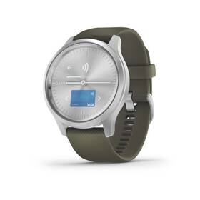 Inteligentné hodinky Garmin vivomove3 Style Silver / Green 

 obrázok produktu 4 z 7