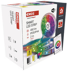 LED pásik EMOS GoSmart 11 W, 450 lm, Wi-Fi RGBCCT, 2 m 

 obrázok produktu 6 z 6