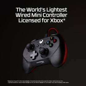 Gamepad HyperX Clutch Tanto Mini WD, Xbox čierny

 obrázok produktu 10 z 12