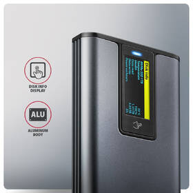 Externý rámček Axagon DISPLAY box, USB-C 10Gbps - M.2 NVMe & SATA SSD sivý

 obrázok produktu 6 z 8