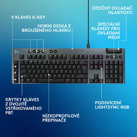 Klávesnica Logitech G915 X Wired, US layout čierna

 obrázok produktu 5 z 8