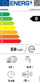 Umývačka riadu Gorenje GV583B10AD 

 obrázok produktu 1 z 9