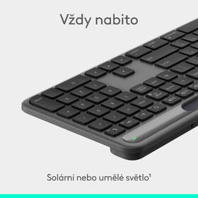 Klávesnica Logitech Signature Slim Solar+, US sivá

 obrázok produktu 7 z 18