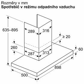 Odsávač pár Bosch DWB95CC60 čierny

 obrázok produktu 9 z 11