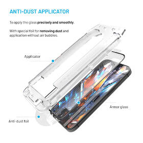 Tvrdené sklo FIXED Armor s Anti-dust aplikátorem a AR vrstvou na Samsung Galaxy S26 Ultra čierne

 obrázok produktu 5 z 11