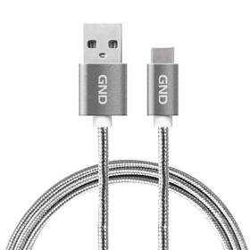 Kábel GND USB / USB-C, 1m, opletený Titanium

 obrázok produktu 1 z 1