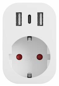 Inteligentná zásuvka Tesla SP300, 2x USB-A/1x USB-C biela

 obrázok produktu 1 z 11