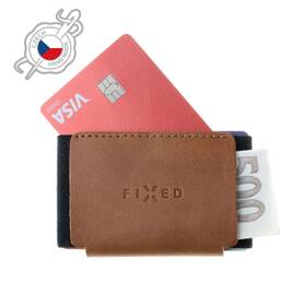 Peňaženka FIXED Tiny Wallet z pravej hovädzej kože hnedá

 obrázok produktu 1 z 6