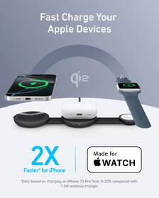 Bezdrôtová nabíjačka Anker MagGo 3v1 Foldable Pad 15W čierna

 obrázok produktu 5 z 6