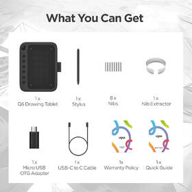 Grafický tablet UGEE Q6 

 obrázok produktu 9 z 9