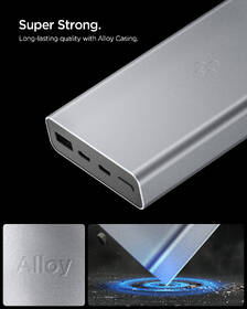 Powerbank Spigen Essential 30 W, 20000 mAh sivý

 obrázok produktu 3 z 6