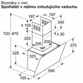 Odsávač pár Bosch DWK65DK60 čierny

 obrázok produktu 6 z 10