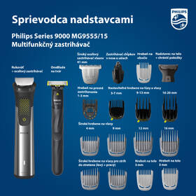 Zastrihávač multifunkčný Philips MG9555/15 

 obrázok produktu 8 z 8