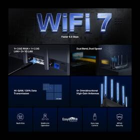 Router Mercusys MR37BE, BE6500 Wi-Fi 7 čierny

 obrázok produktu 2 z 9