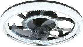 LED stropné svietidlo GLOBO Cirilla, s ventilátorom čierne

 obrázok produktu 4 z 7