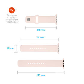Remienok FIXED Silicone Sporty Strap na Apple Watch 38/40/41mm ružový

 obrázok produktu 3 z 4