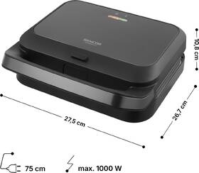 Sendvičovač Sencor SSM 2200BK FLEXISNACK XL 3 v 1 čierny

 obrázok produktu 3 z 7