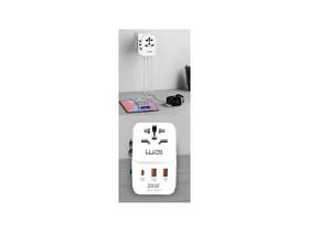 Cestovný adaptér WG univerzálna, GaN, PD 20W biely

 obrázok produktu 4 z 6