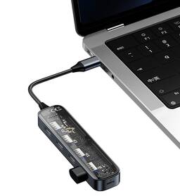 USB Hub Recci RH-19 5v1 USB-C hub čierny

 obrázok produktu 2 z 4