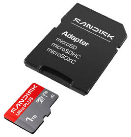 Pamäťová karta SANDISK 1TB UHS-I U1 (200R) + SD apaptér 

 obrázok produktu 3 z 5