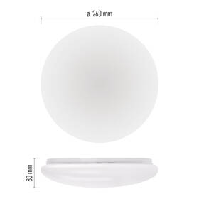 LED stropné svietidlo EMOS Fioni, 26 cm, 12 W biele

 obrázok produktu 5 z 7