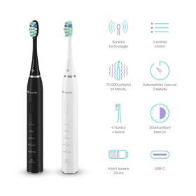 Zubná kefka TrueLife TrueLife SonicBrush Clean30 Duo čierna/biela

 obrázok produktu 3 z 11