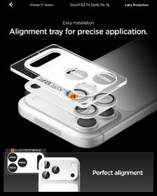 Tvrdené sklo Spigen tR EZ Fit Optik Pro XL na Apple iPhone 17 Pro Max strieborné

 obrázok produktu 13 z 15
